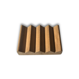 The Dirty Soap Mini Soap Dish is a rectangular, eco-friendly holder made from natural pine wood with five triangular grooves to keep soap dry, shown on a white background.