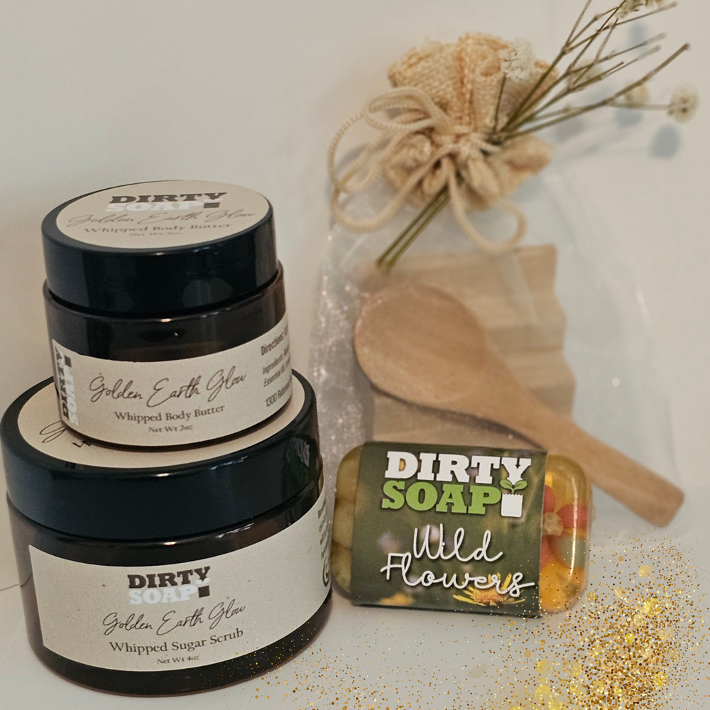 Golden Earth Glow Spring Ritual Bundle – Dirty Soap Shoppe